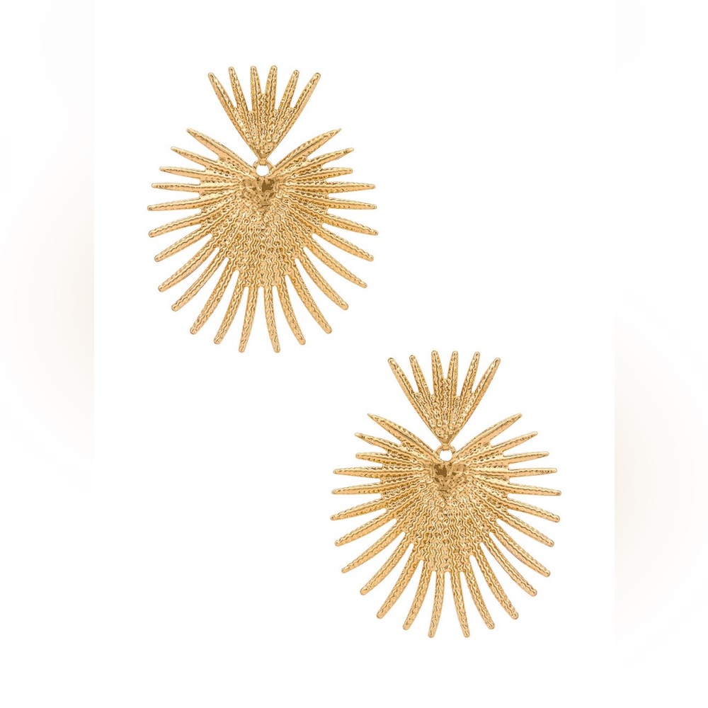 Anthropologie Celeb Style Sashi Gold Heart Earrings